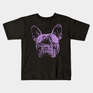 Lilac French Bulldog Kids T-Shirt